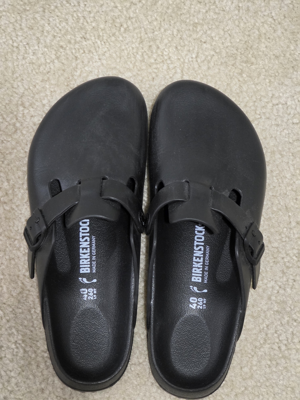 Birkenstock Black Slip-On Clog Mules 9-9.5